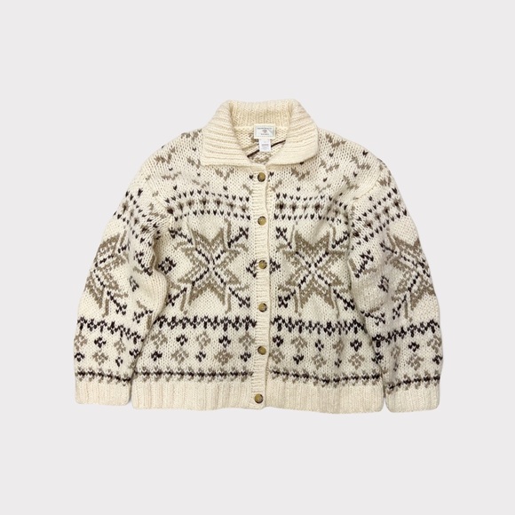 Vintage Susan Bristol Wool Blend Hand Knit Oversized Cozy Cardigan Sweat… - Picture 6 of 13